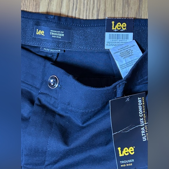 Lee Ultra Lux Comfort with Flex Motion Waistband Trousers Regular Fit Mid Rise - Picture 6 of 10